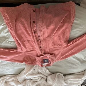 L.L. Bean Coral Ribbed Shirt